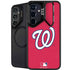MLB Washington Nationals - Solid Distressed Galaxy S24 FE Kickstand Case